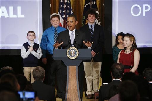 SciTech Kids students recognized at the White House Student STEM event in 2014 for launching PongSats in space